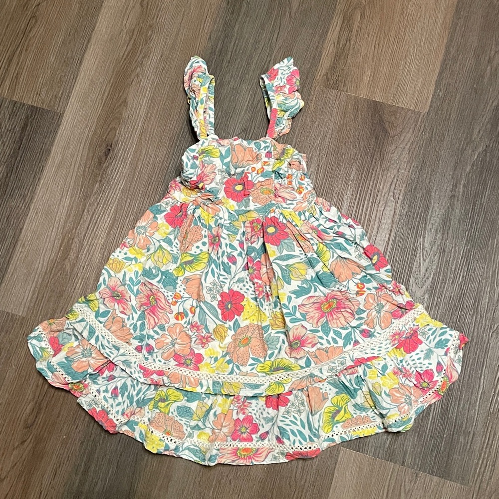 cupcakes & cashmere Floral Kids Dress - Multicolor